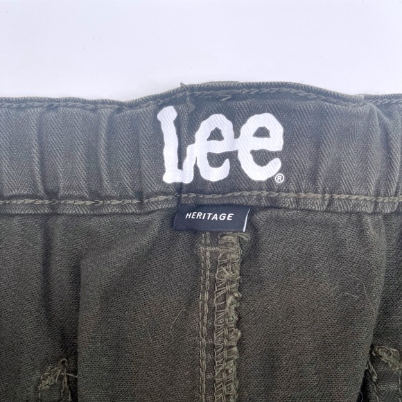 Lee Heritage Pants Women's Size 16M Olive Green Utility Cargo Casual - Picture 3 of 6
